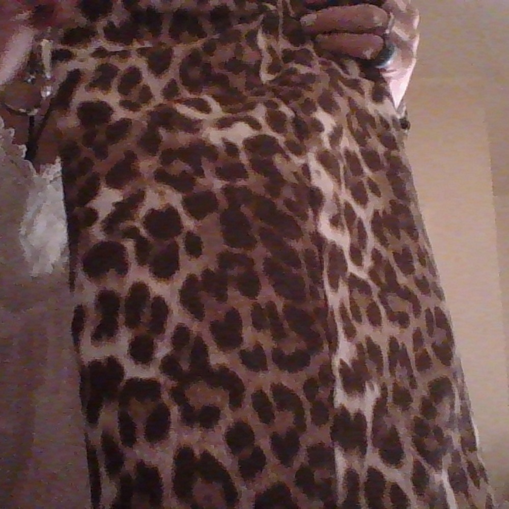 Leopard Print Skirt